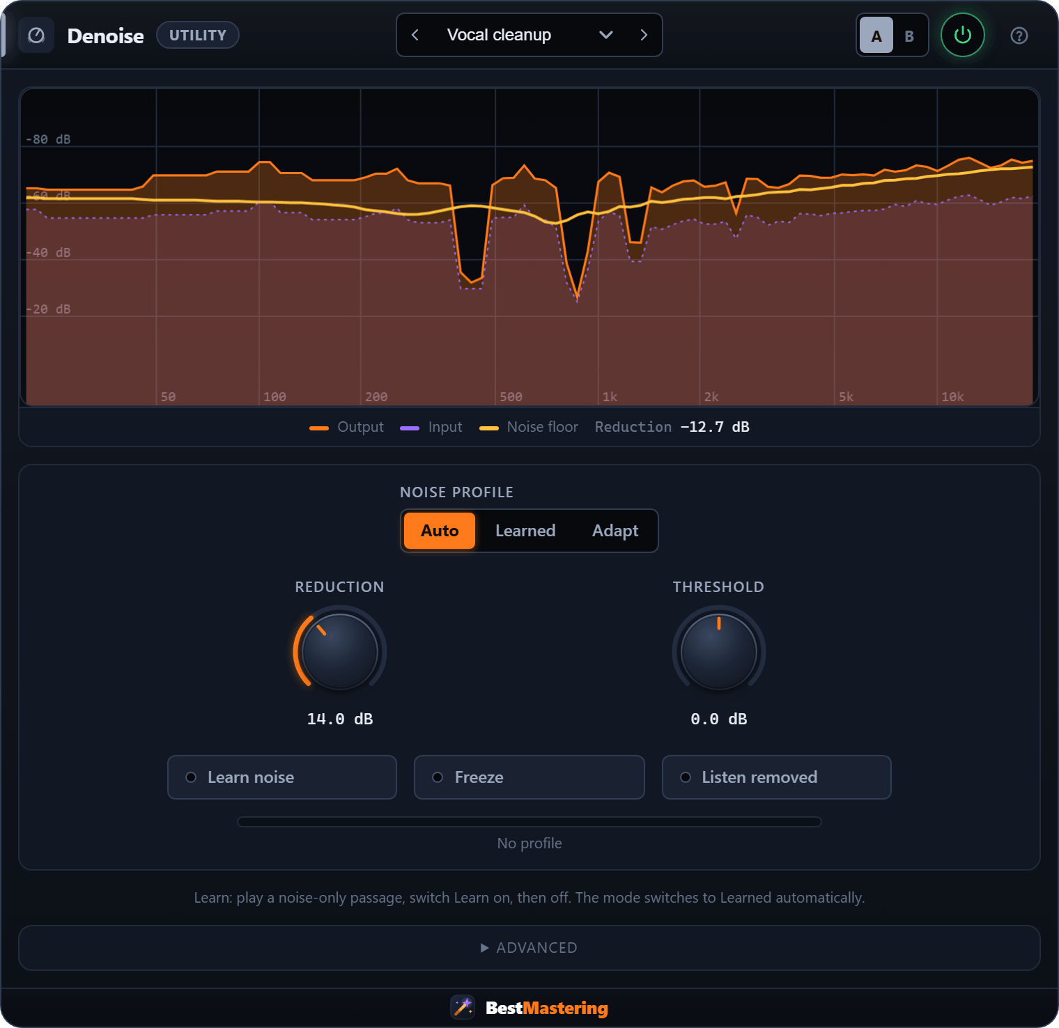 Denoise plugin interface