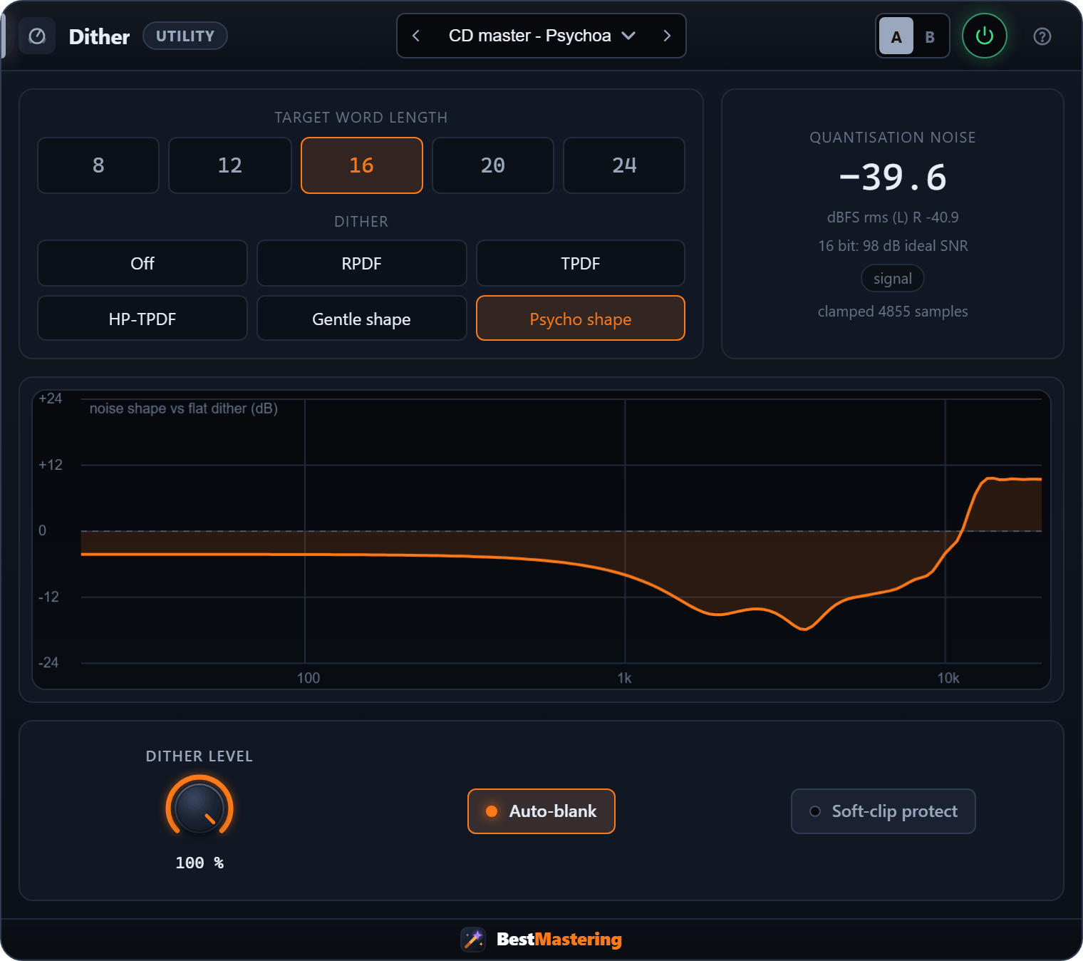 Dither plugin interface