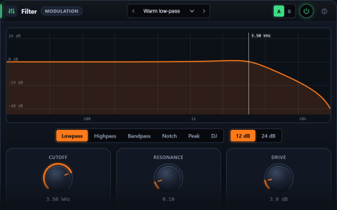 Filter plugin interface