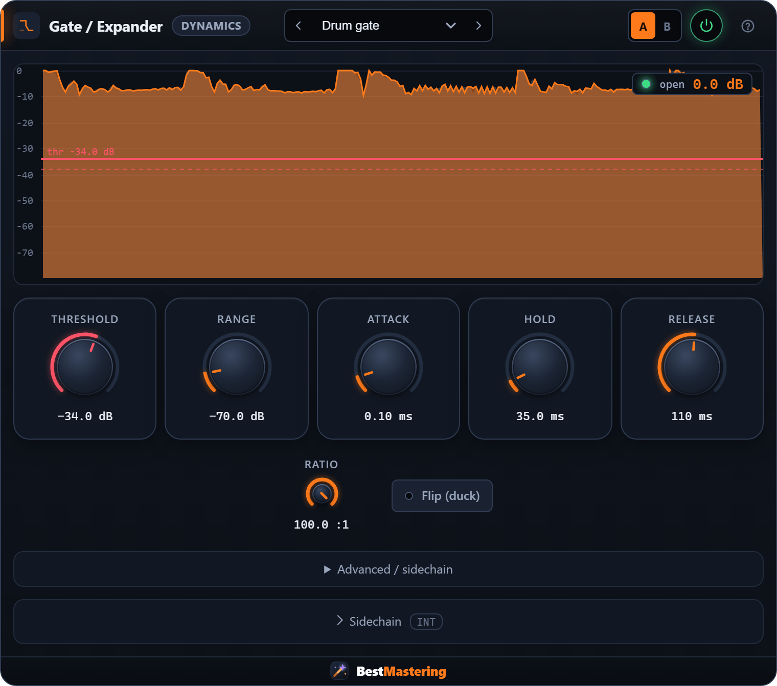Gate / Expander plugin interface