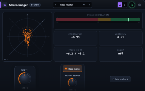 Stereo Imager plugin interface