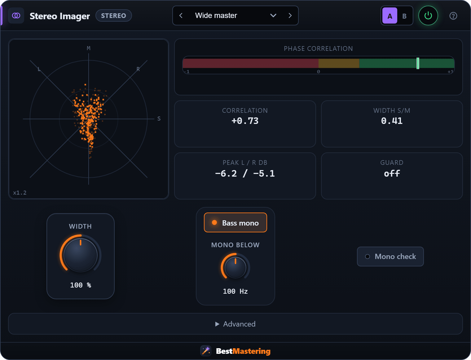 Stereo Imager plugin interface