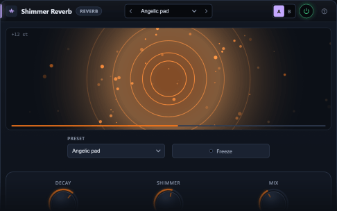 Shimmer Reverb plugin interface