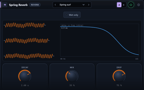 Spring Reverb plugin interface