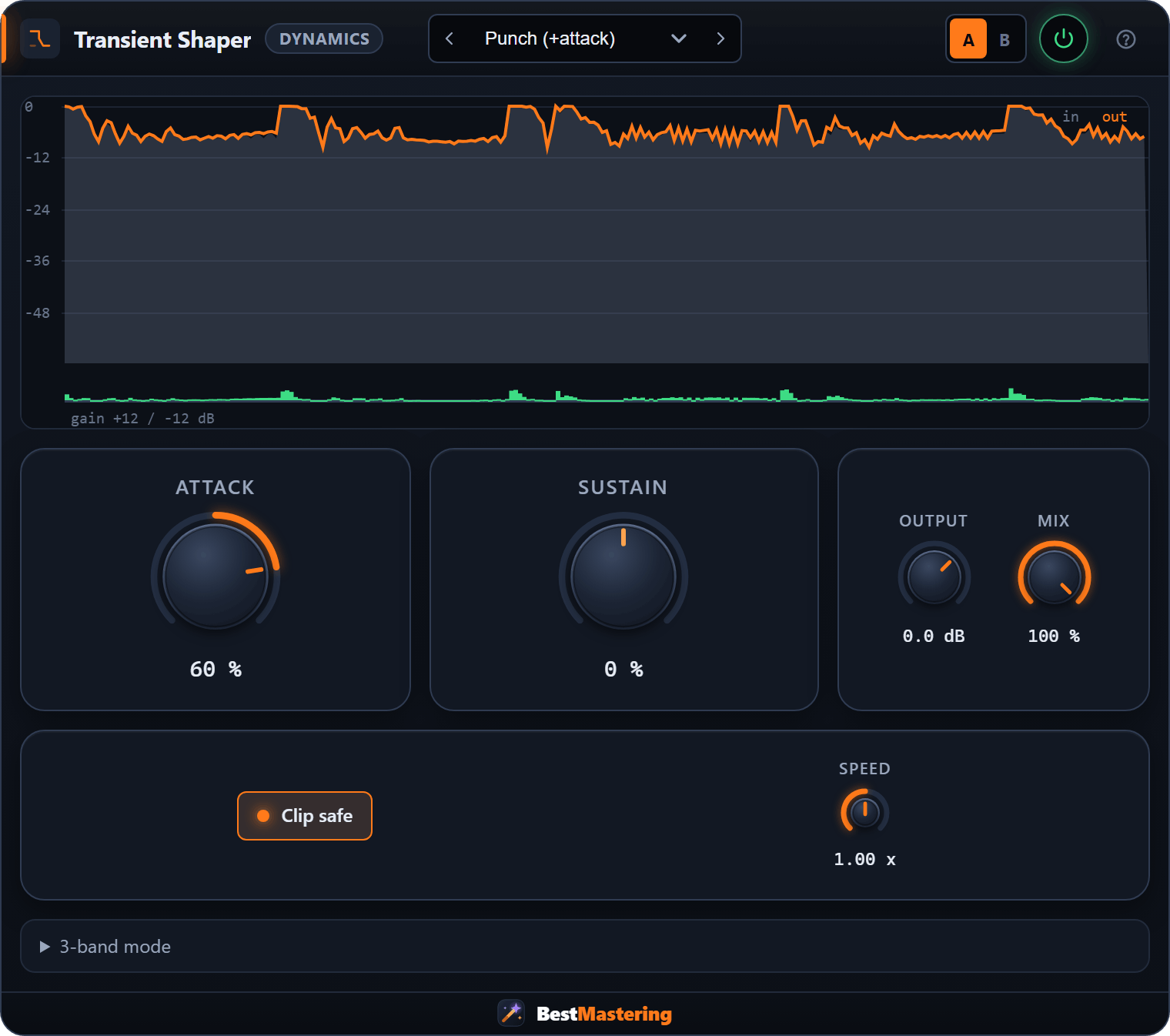 Transient Shaper plugin interface