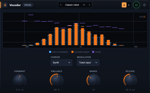 Vocoder plugin interface